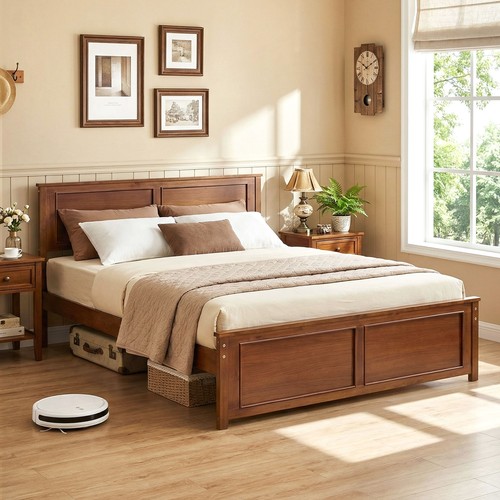 Queen size bed frame - bed,